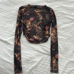 PrettyLittleThing sheer renaissance top